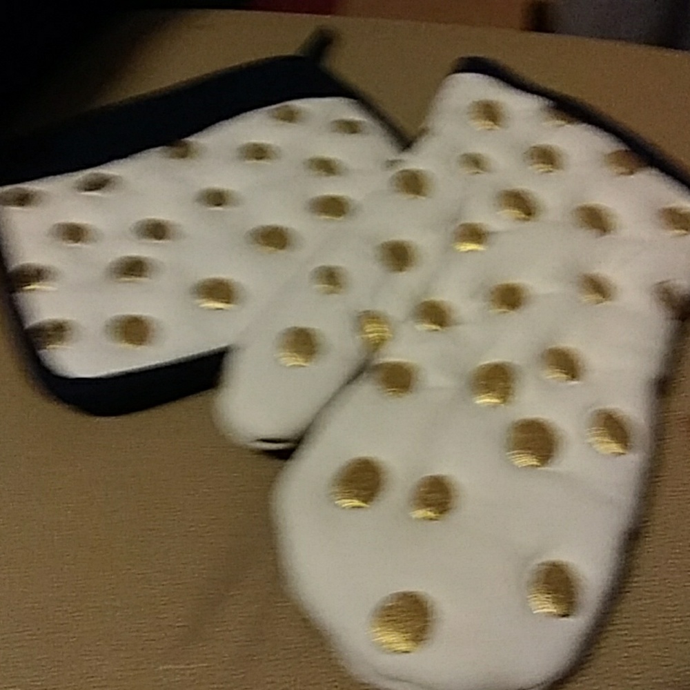 oven mitt and potholder
